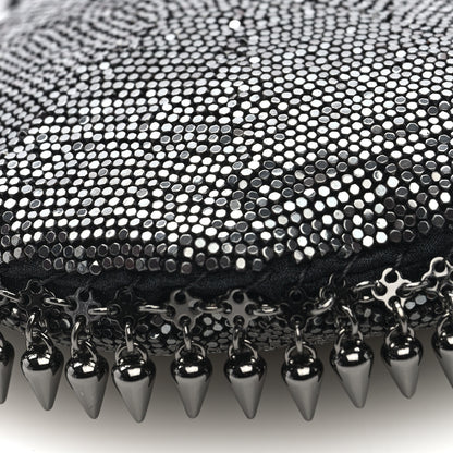 Saint Laurent Satin Mesh Studded Mini Heart Bag Dark Rutenio 8 of 10