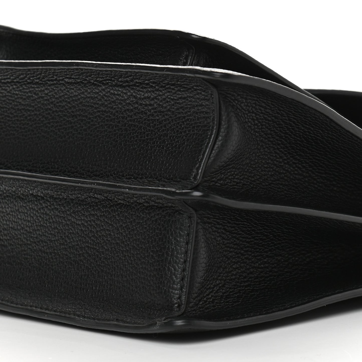 Grained Calfskin Medium Patricia Park Avenue Satchel Black