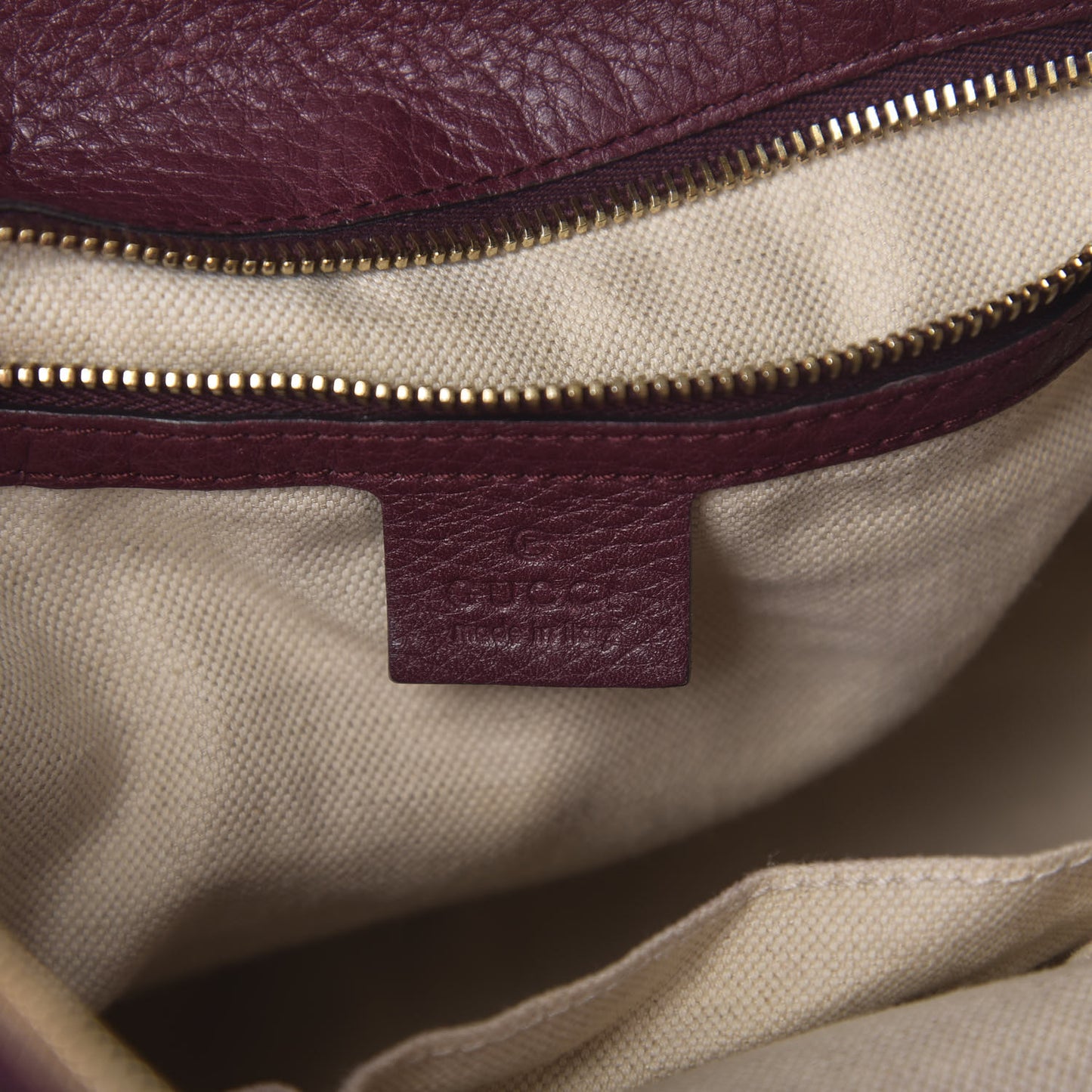Calfskin Bamboo Medium Shopper Boston Burgundy