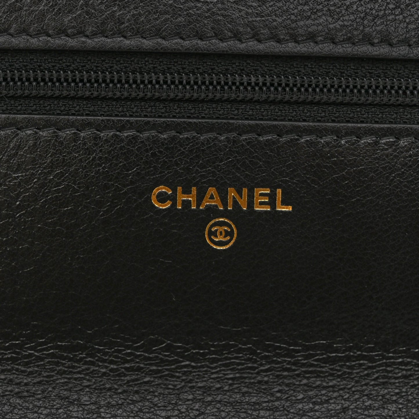 Lambskin Quilted Chanel 19 Wallet On Chain WOC Black