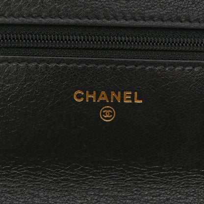 Chanel Lambskin Quilted Chanel 19 Wallet On Chain WOC Black 7 of 12