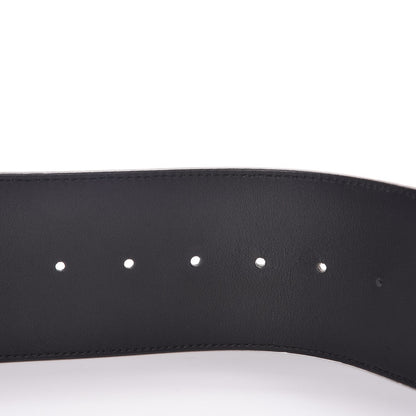 Gucci Moon Calfskin Pearl Double G 70mm Belt 85 34 Black Cream 6 of 7