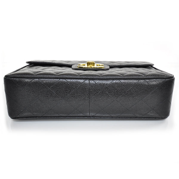 Caviar Jumbo Flap Black