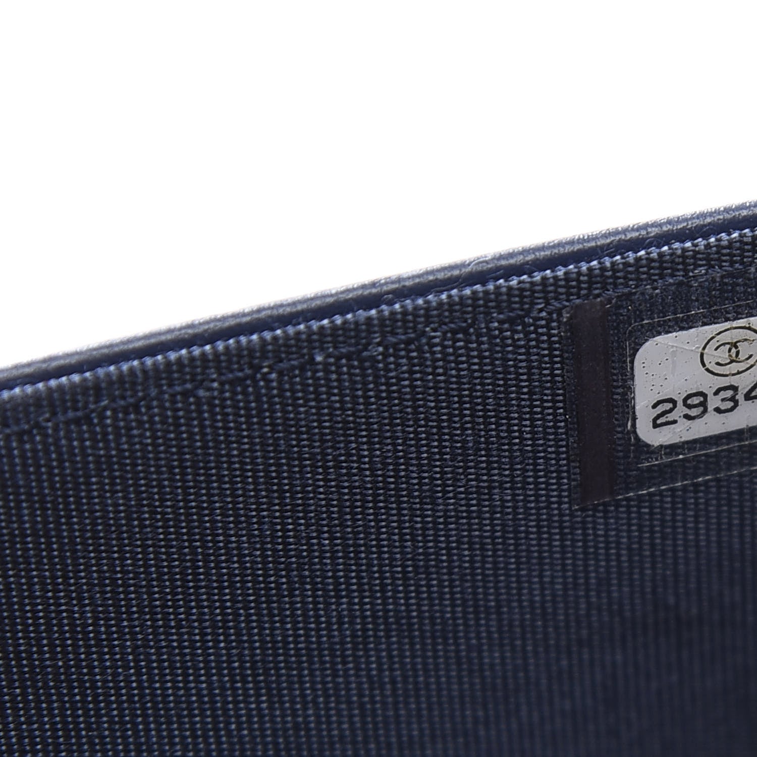 Chanel Caviar Quilted Boy Wallet On Chain WOC Navy 13 of 15