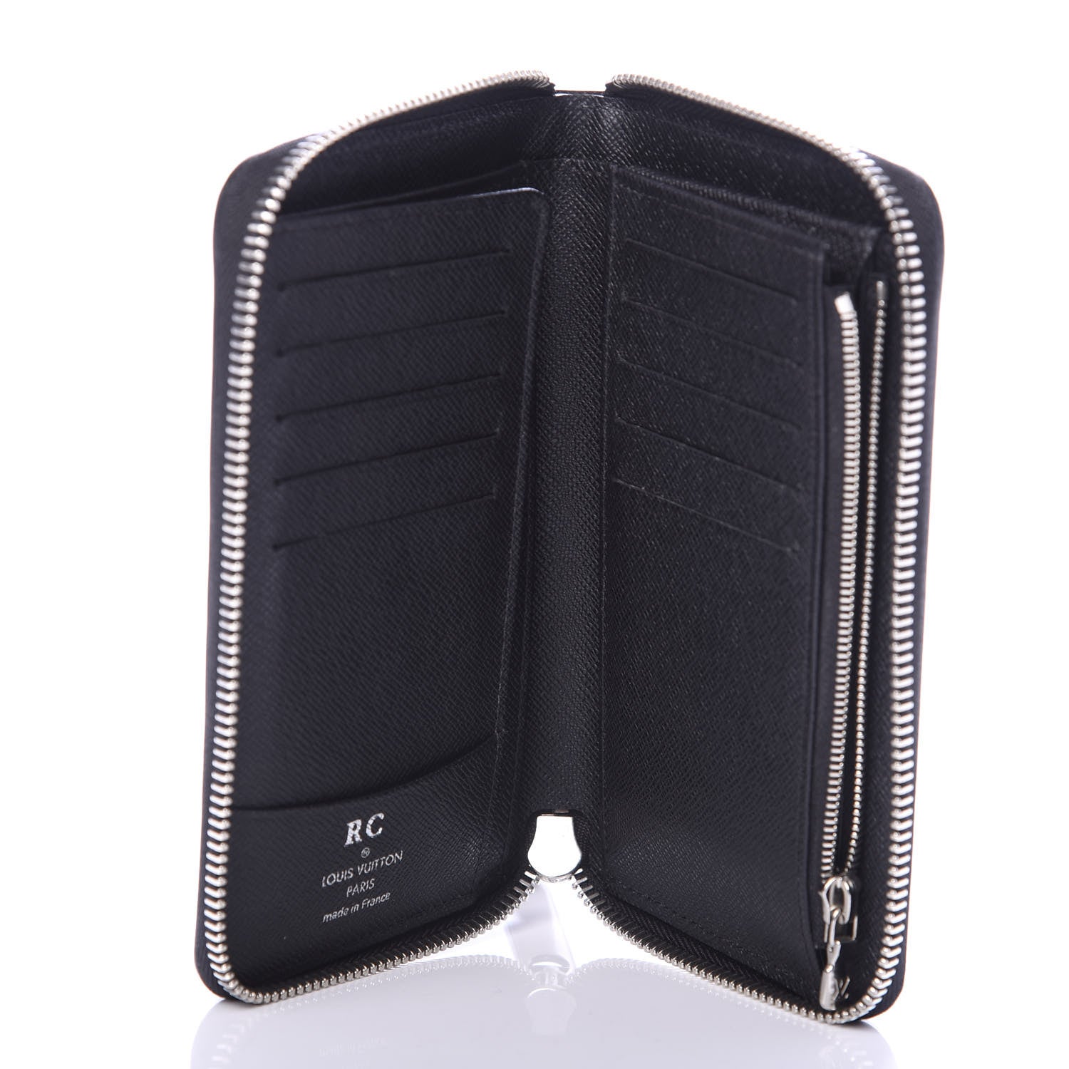 Louis Vuitton Epi Zippy Compact Wallet Black 5 of 7