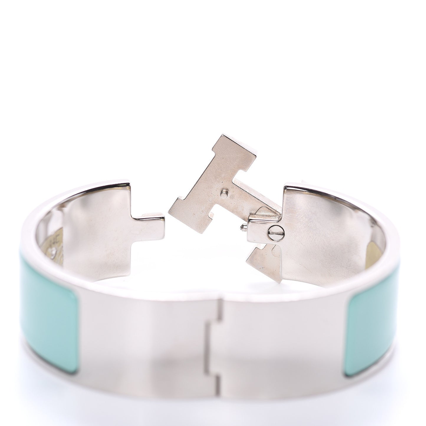 Enamel Wide Clic Clac H Bracelet PM Lagon