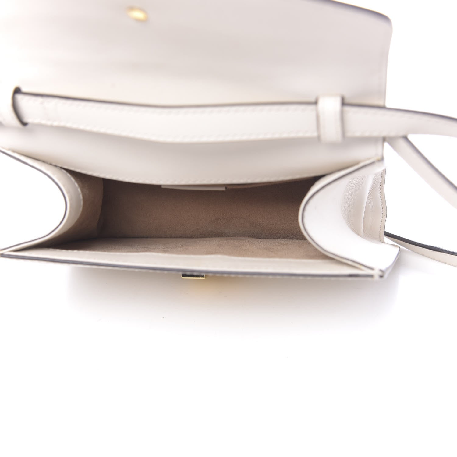 Gucci Calfskin Mini Sylvie Top Handle Bag White 6 of 19