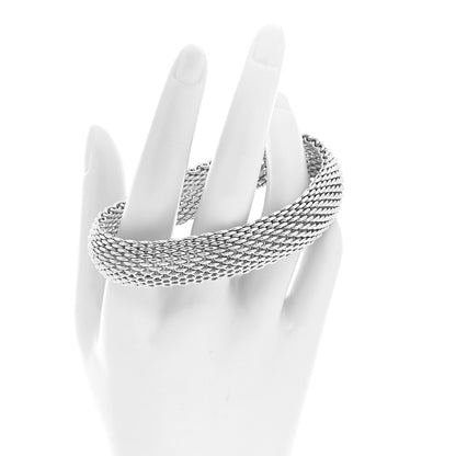 Tiffany Sterling Silver Somerset Mesh Bracelet 2 of 4