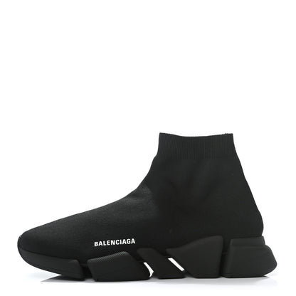 Balenciaga Technical 3D Recycled Knit Mens Speed 2.0 Sneakers 46 Monocolor Black 1 of 7
