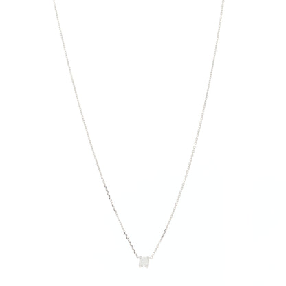 Cartier 18K White Gold Diamond .23ct C De Cartier Pendant Necklace 1 of 5