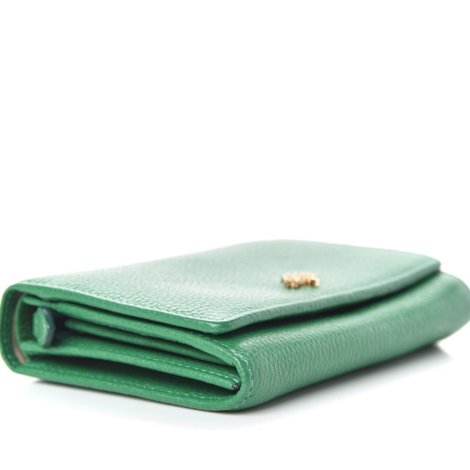 Mulberry Small Classic Grain Tree French Purse Wallet Green 5 of 10