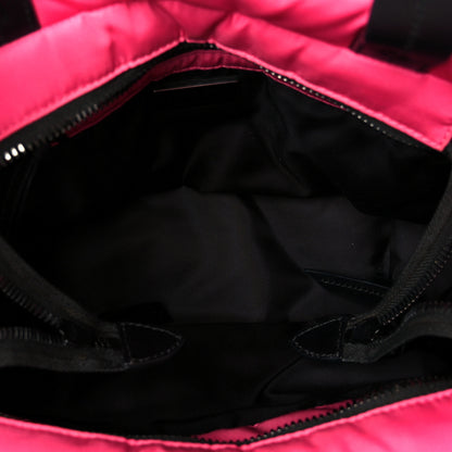 Prada Tessuto Nylon Soft Padded Shopping Tote Fuxia 5 of 10