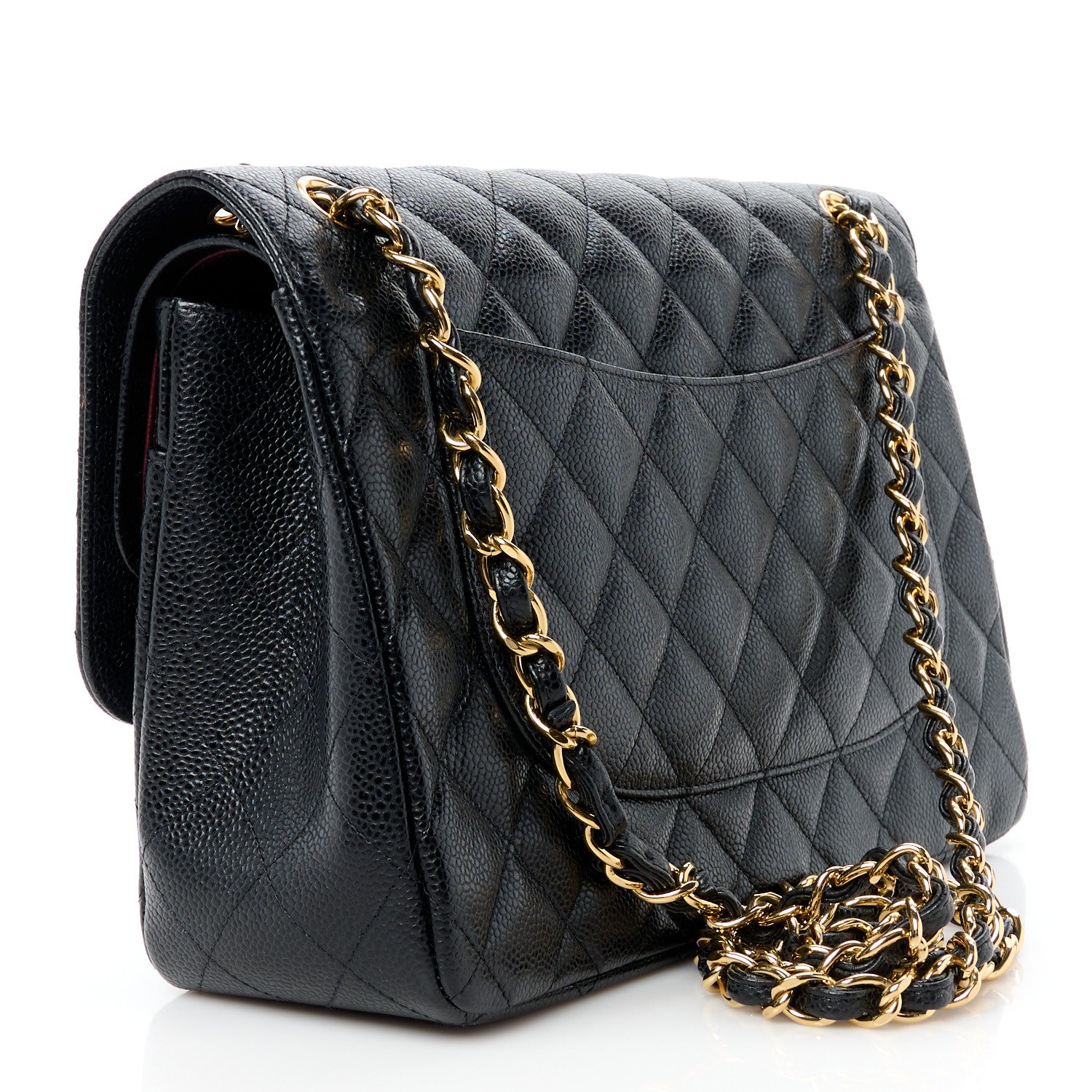 Chanel Caviar Quilted Jumbo Double Flap Black 3 of 11