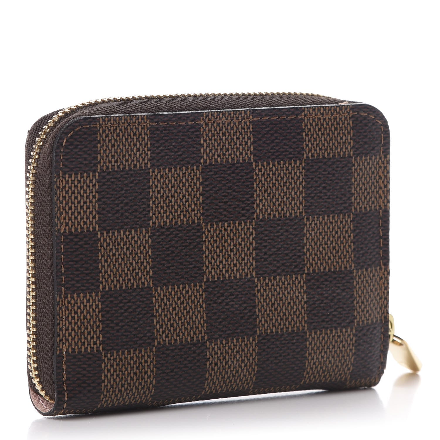 Louis Vuitton Damier Ebene Zippy Coin Purse Rose Ballerine 3 of 9