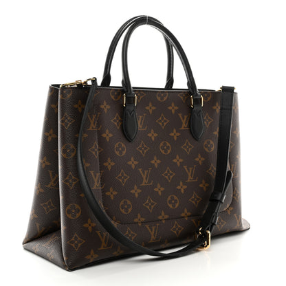 Louis Vuitton Monogram Flower Tote Black 3 of 9