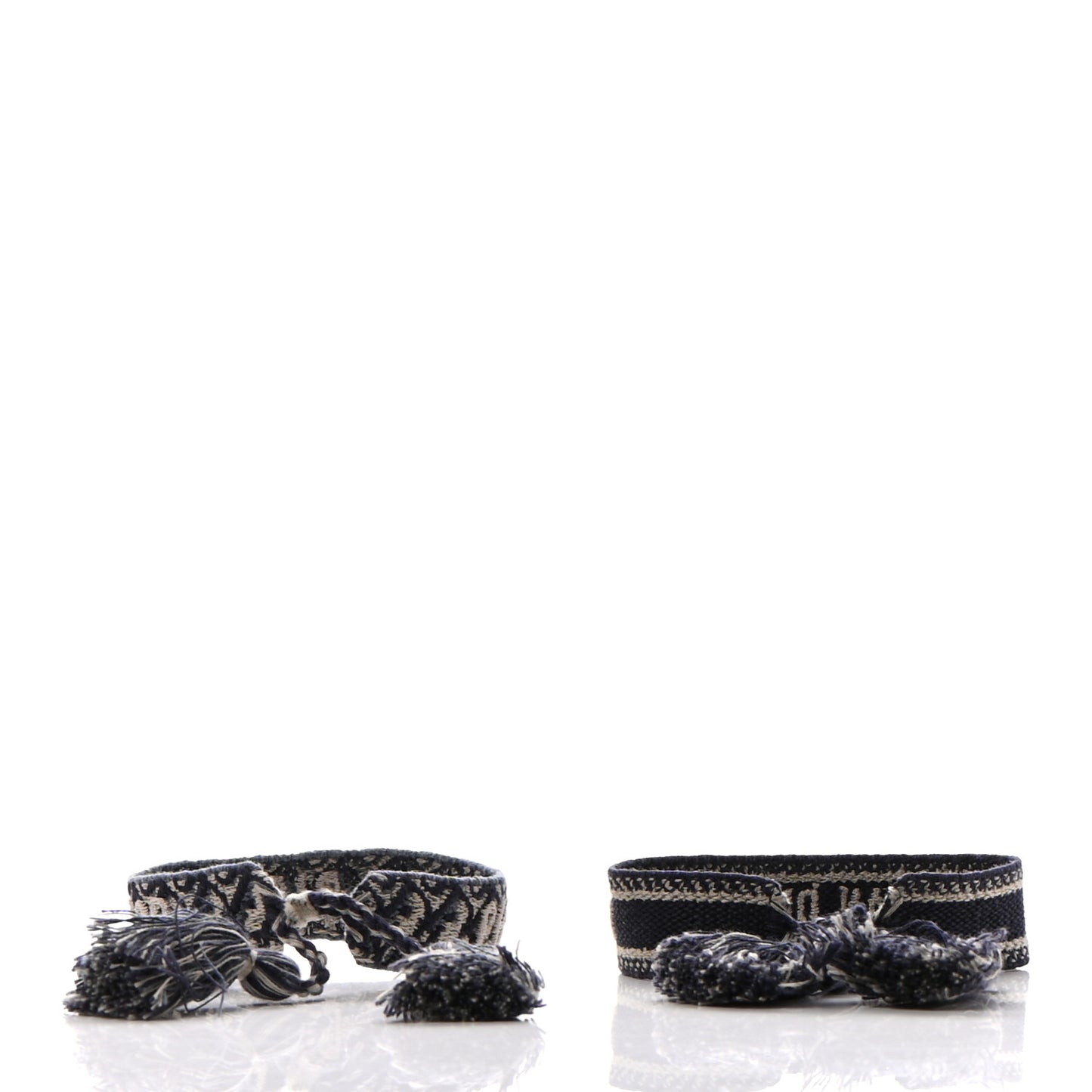 Woven Cotton J'Adior Friendship Bracelet Set Navy