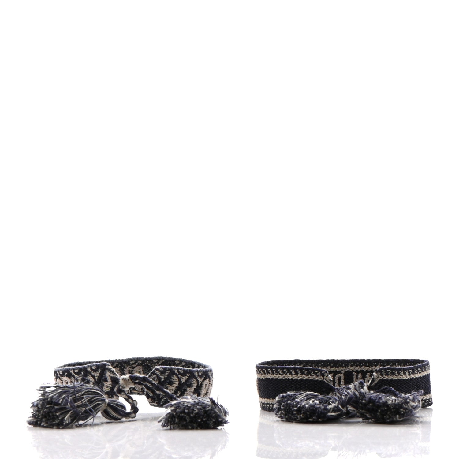 Christian Dior Woven Cotton J'Adior Friendship Bracelet Set Navy 3 of 6