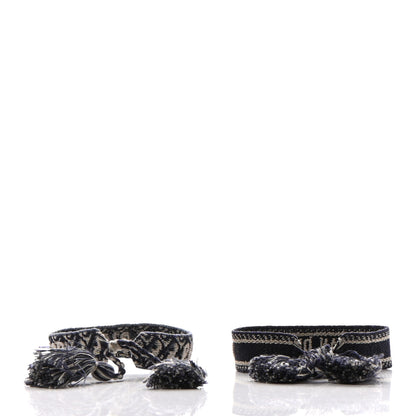 Christian Dior Woven Cotton J'Adior Friendship Bracelet Set Navy 3 of 6