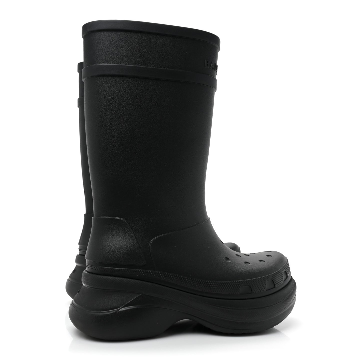 X CROCS Rubber Womens Rain Boots 40 Black