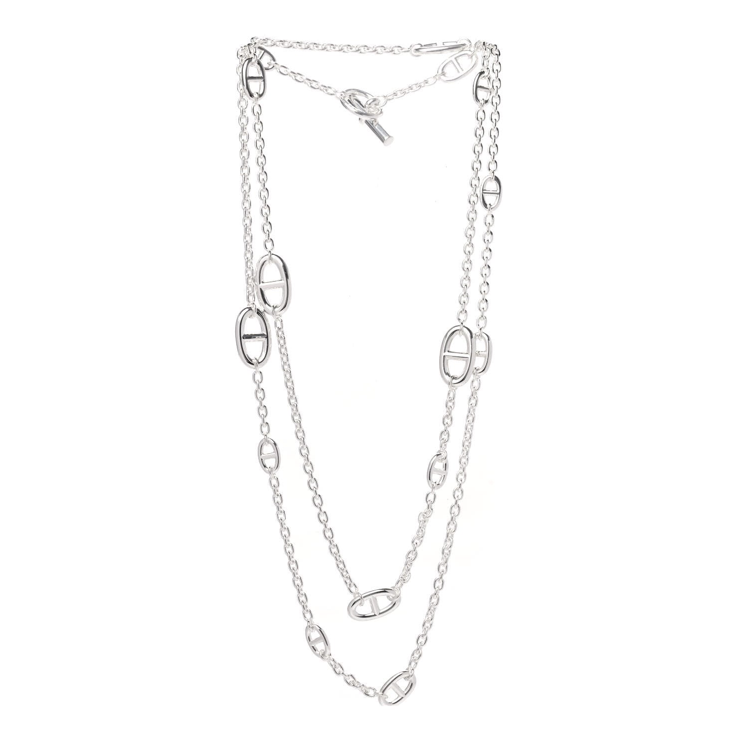 Hermes Sterling Silver Farandole Necklace 120 3 of 5
