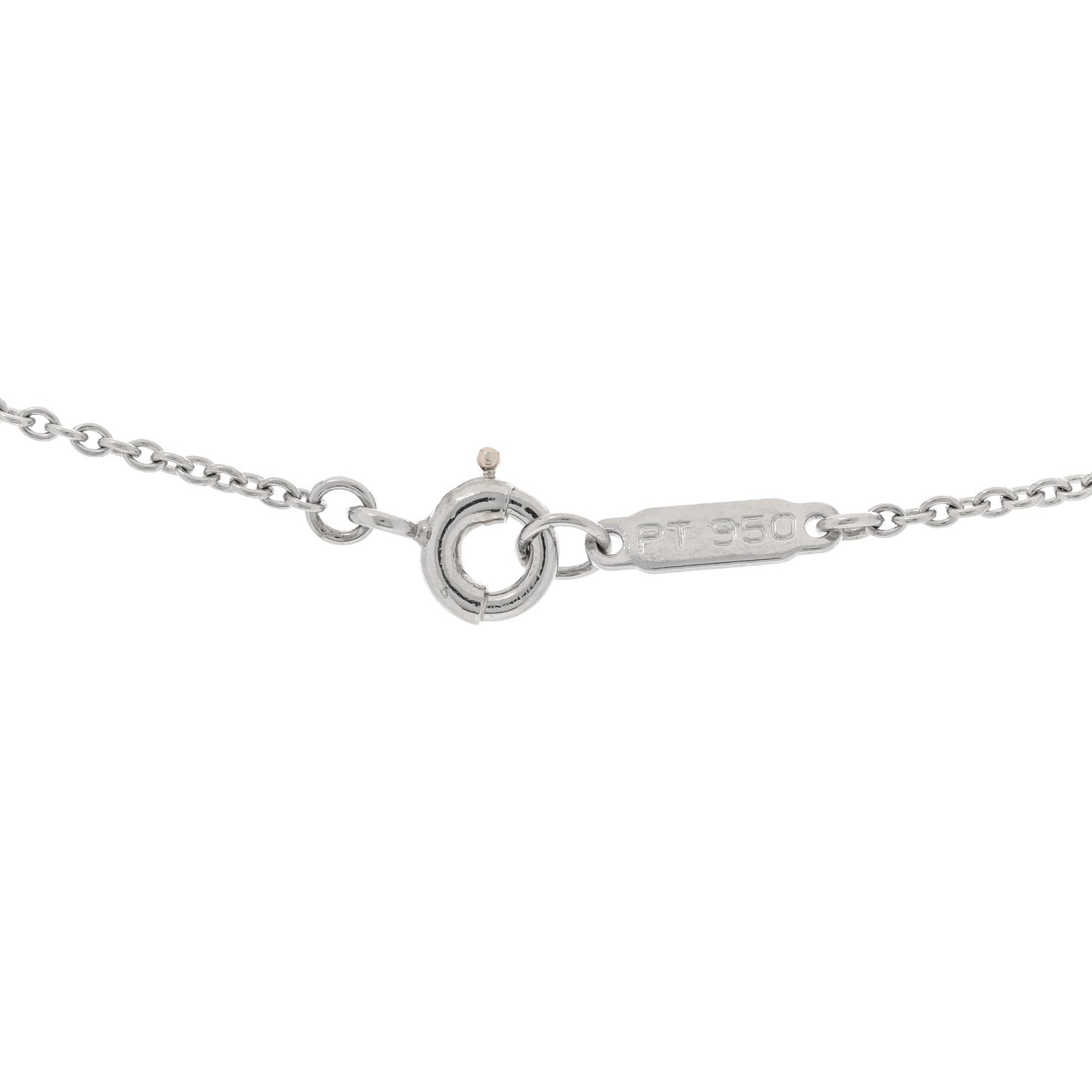 Platinum Diamond Small Cross Pendant Necklace
