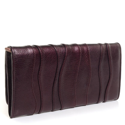 Prada Nappa Mordore Stripes Continental Wallet Lampone 4 of 10