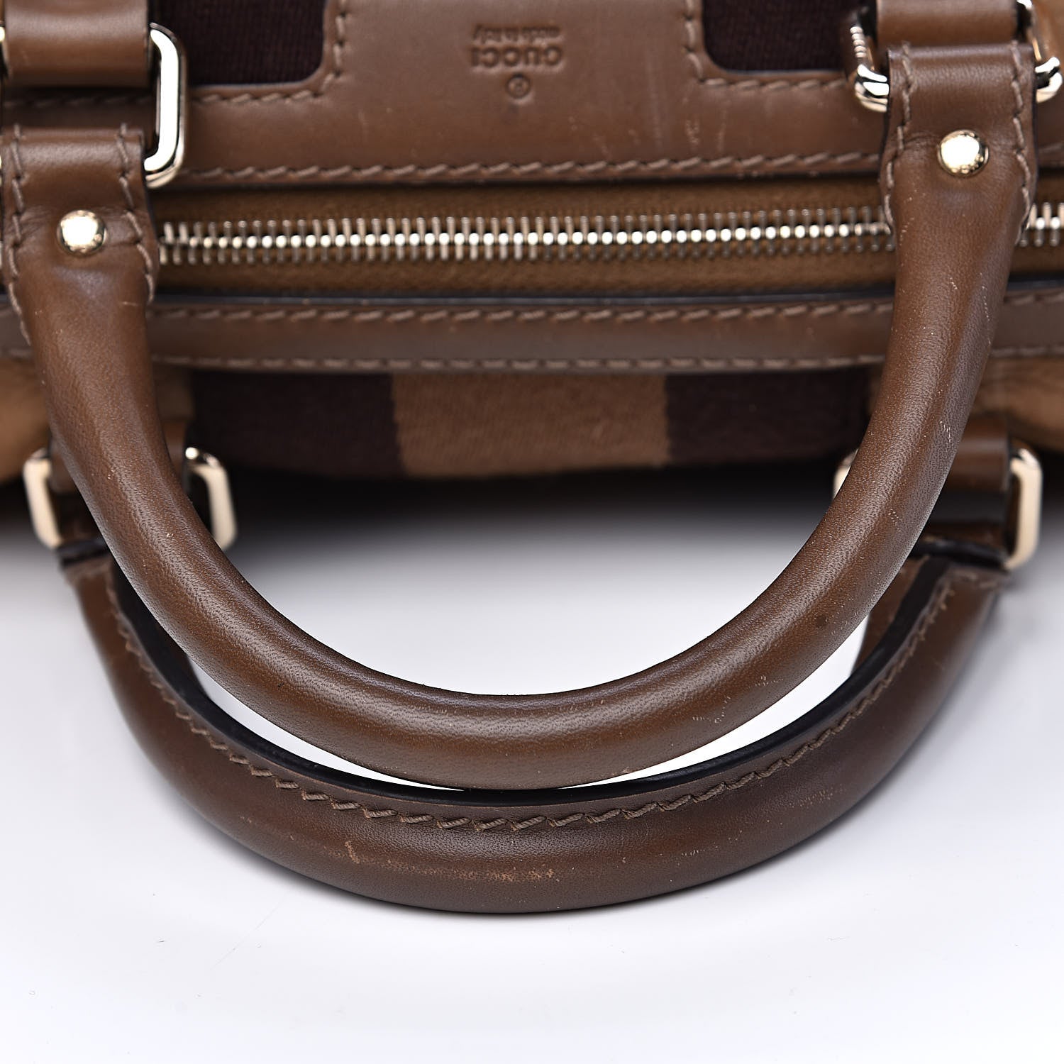Gucci Suede Web Medium Boston Beige 14 of 23