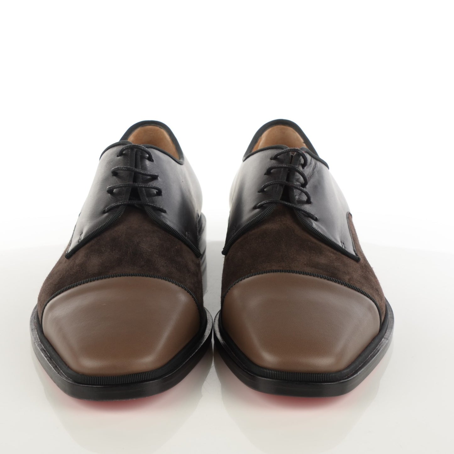 Suede Lambskin Bruno Orlato Mens Flat Oxfords 40 Brown