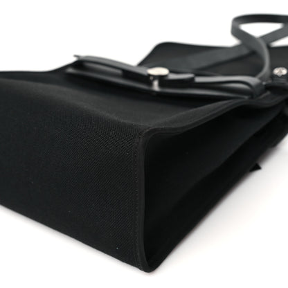 Hermes Military Toile Vache Hunter Herbag Zip PM 31 Black 11 of 11