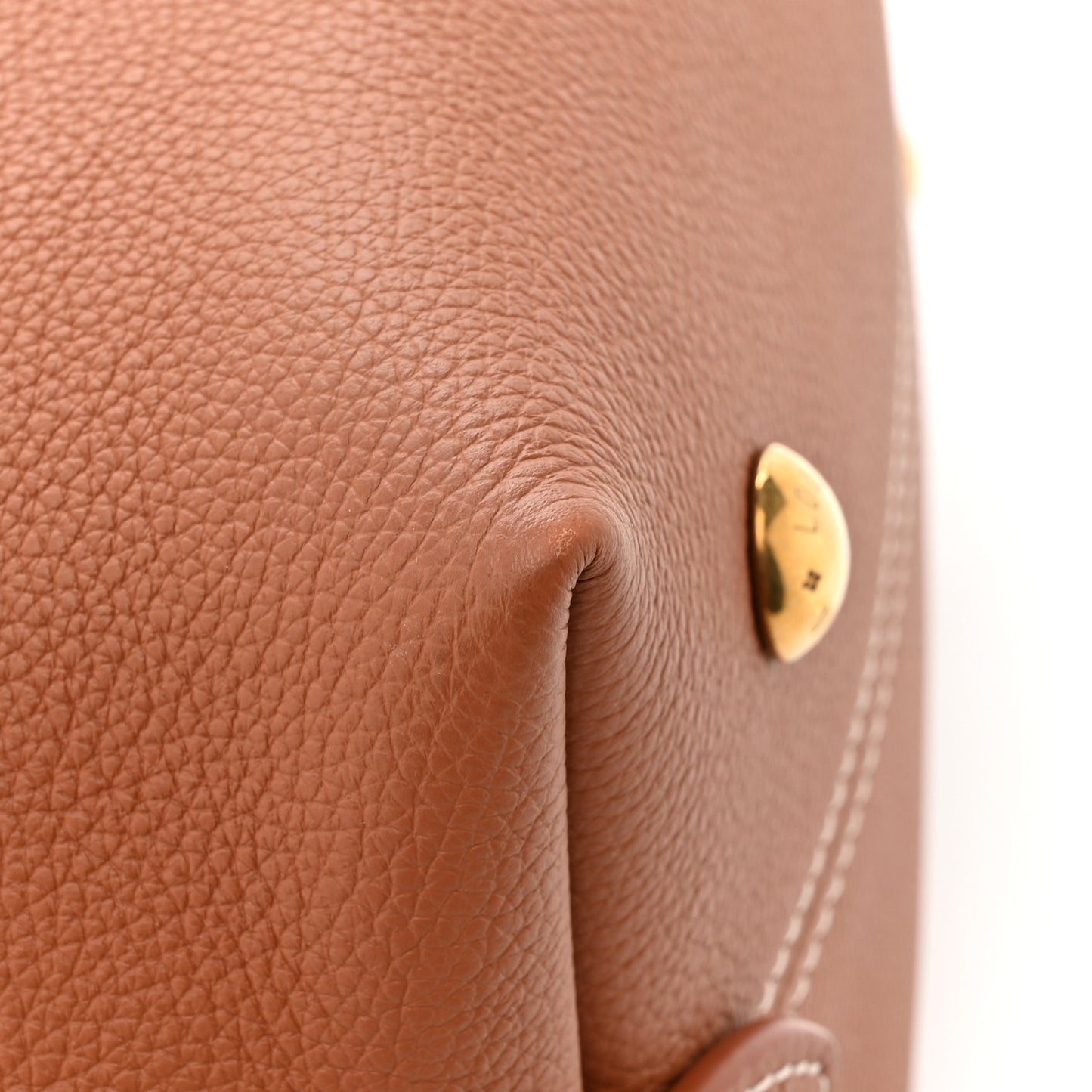 Grained Calfskin Low Key Hobo PM Cognac