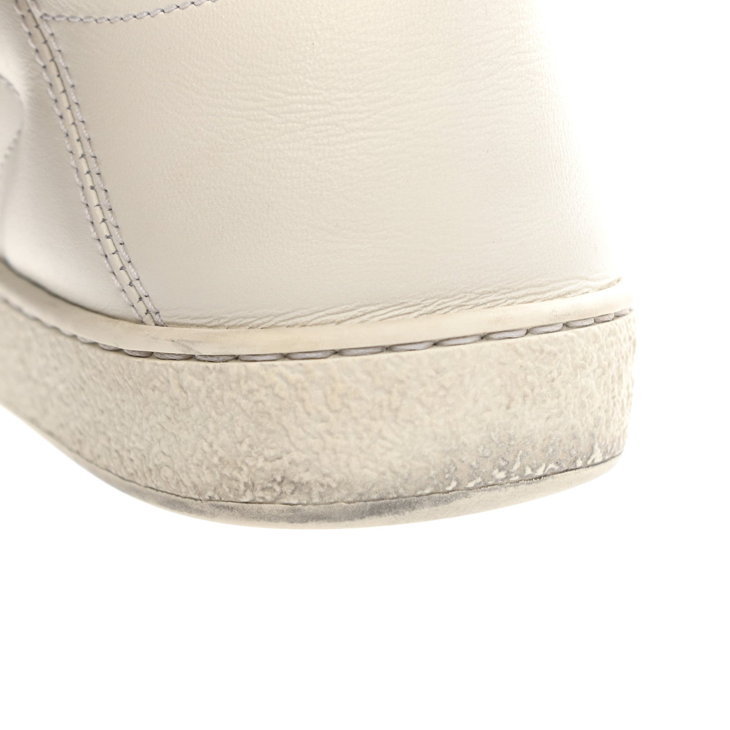 Gucci Calfskin Web Bee Embroidered Womens Ace Sneakers 38 White Green 16 of 18