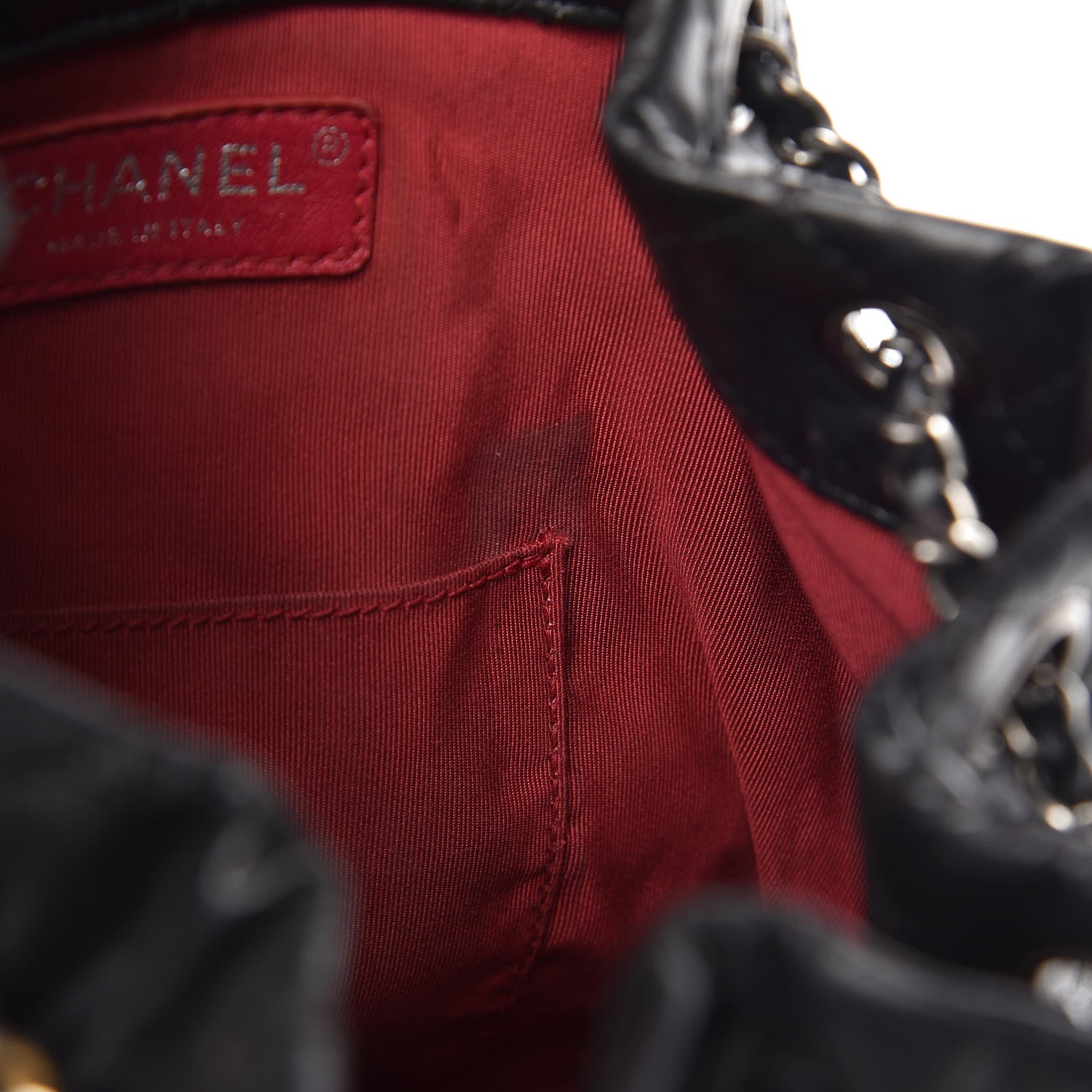 Chanel Aged Calfskin Quilted Gabrielle Backpack Black 11 of 16
