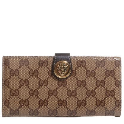 Gucci Crystal Monogram Hysteria Continental Wallet Brown 1 of 8