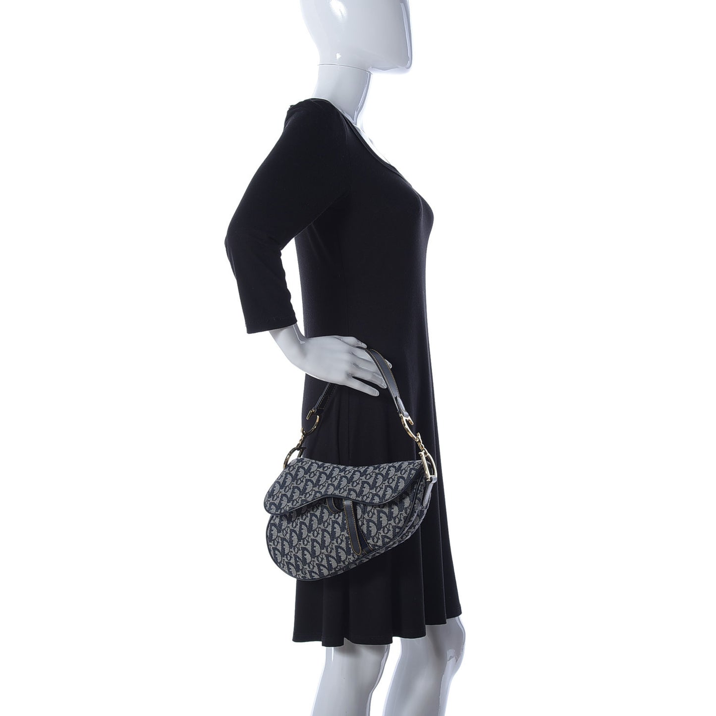 Monogram Saddle Bag Blue