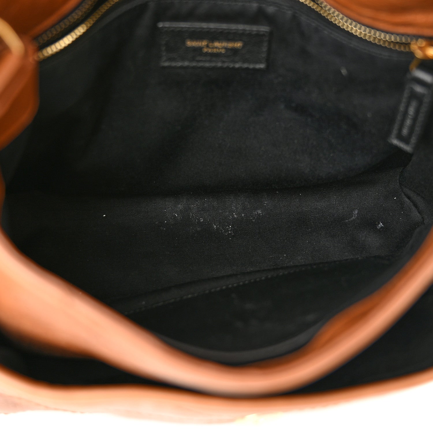 Saint Laurent Crinkled Calfskin Matelasse Monogram Medium Niki Chain Satchel Caramel 5 of 10