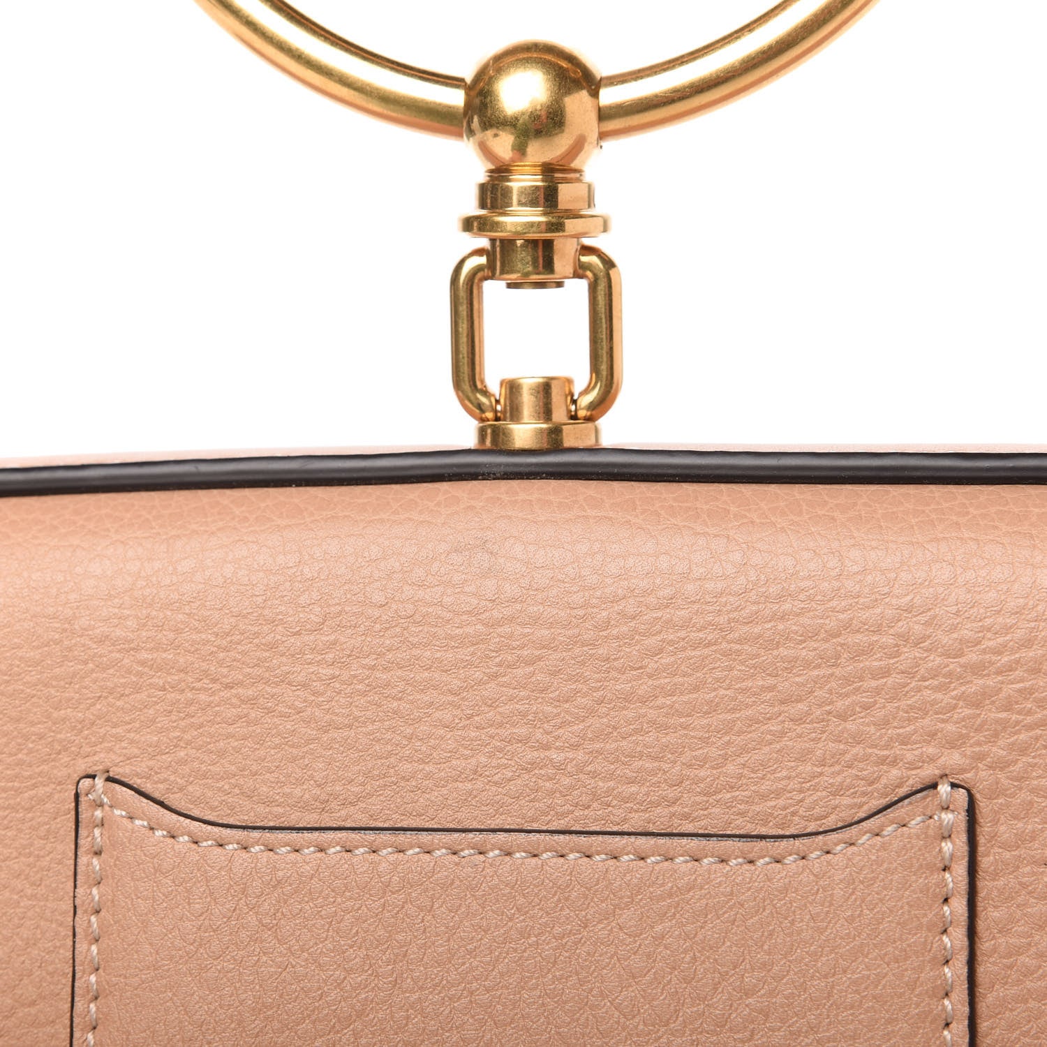 Chloe Calfskin Small Nile Bracelet Minaudiere Bag Biscotti Beige 11 of 11