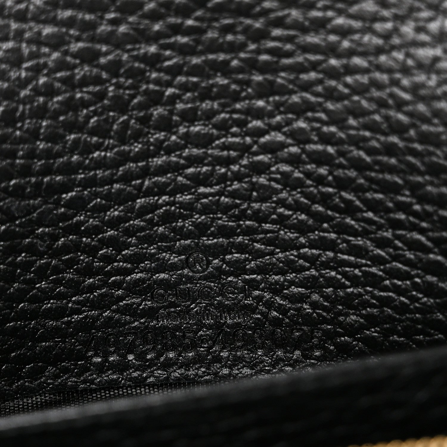 Gucci Calfskin Mini GG Marmont Chain Wallet Black 7 of 10