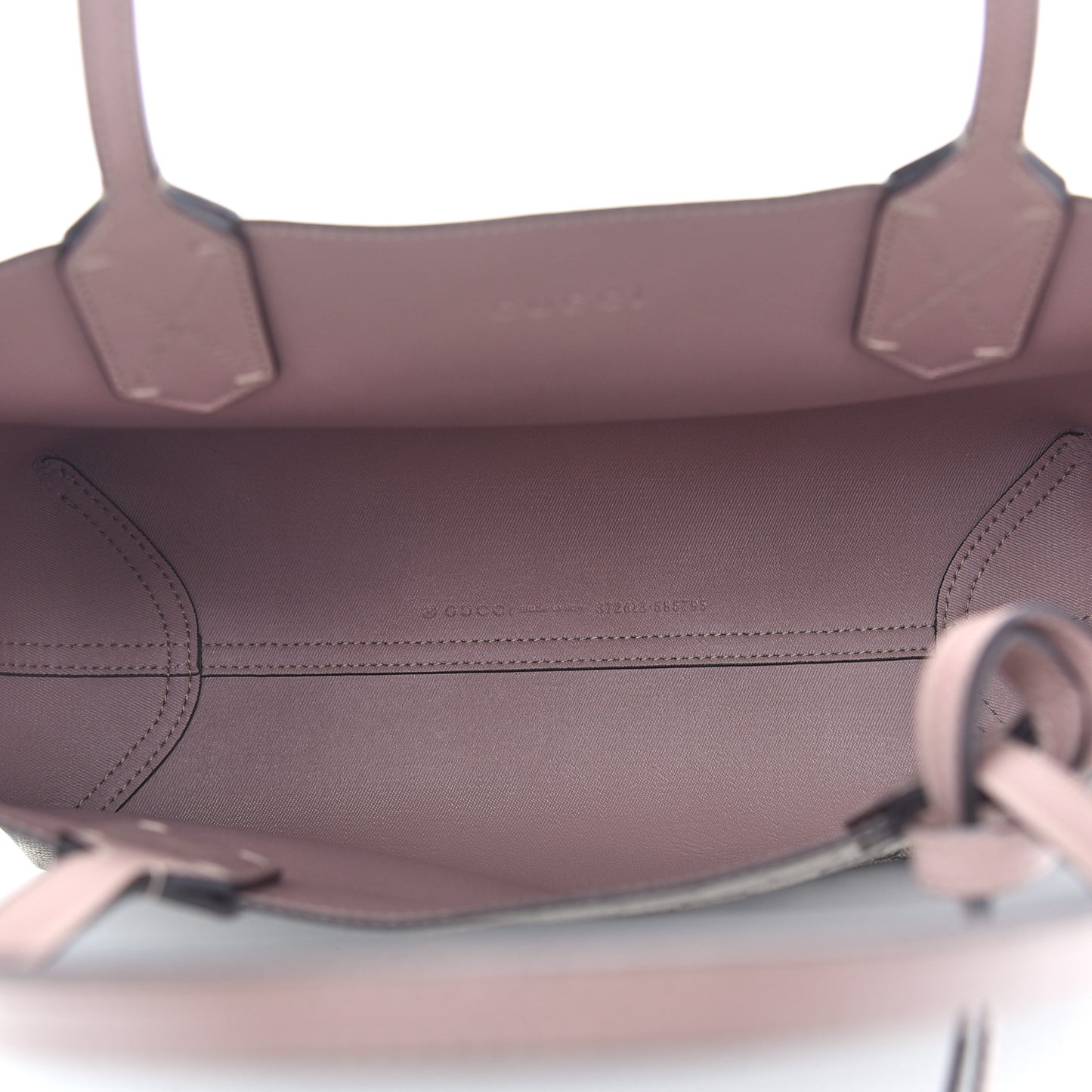 Textured Calfskin Monogram Small Reversible GG Tote Dark Cipria
