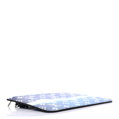 Louis Vuitton Monogram Escale Neverfull MM GM Pochette Blue 4 of 7