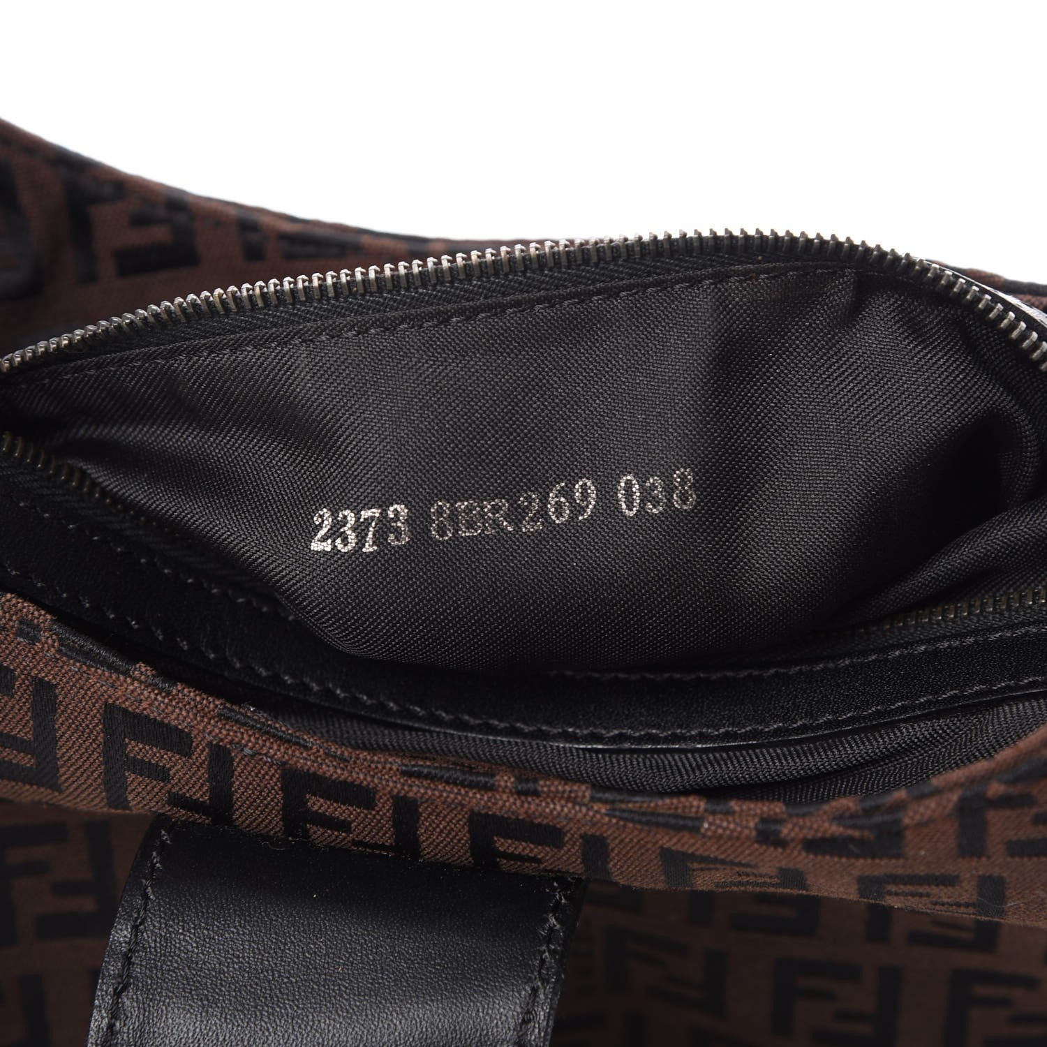 Fendi Zucchino Small Hobo Brown 7 of 7