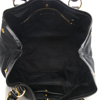 Prada Tessuto Nylon Chain Shoulder Bag Nero Black 4 of 12