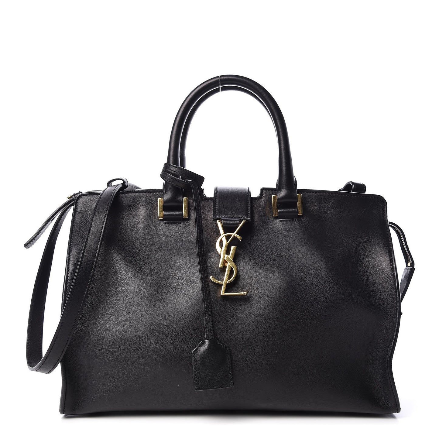 Smooth Calfskin Small Monogram Cabas Black