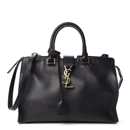 Saint Laurent Smooth Calfskin Small Monogram Cabas Black 1 of 10