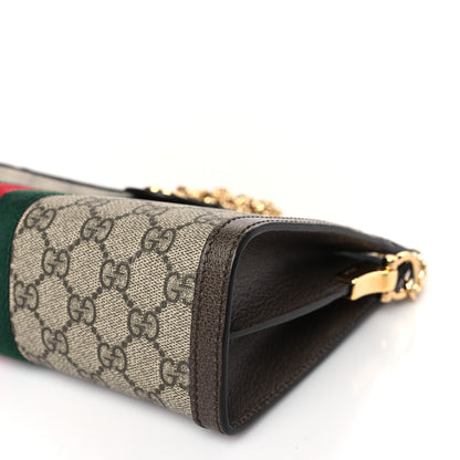 Gucci GG Supreme Monogram Web Small Ophidia Chain Shoulder Bag Brown 9 of 9