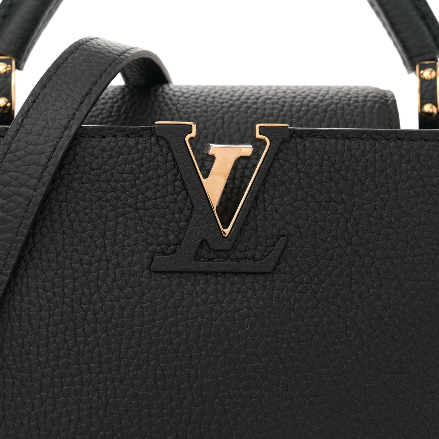 Louis Vuitton Taurillon Capucines BB Black 7 of 9