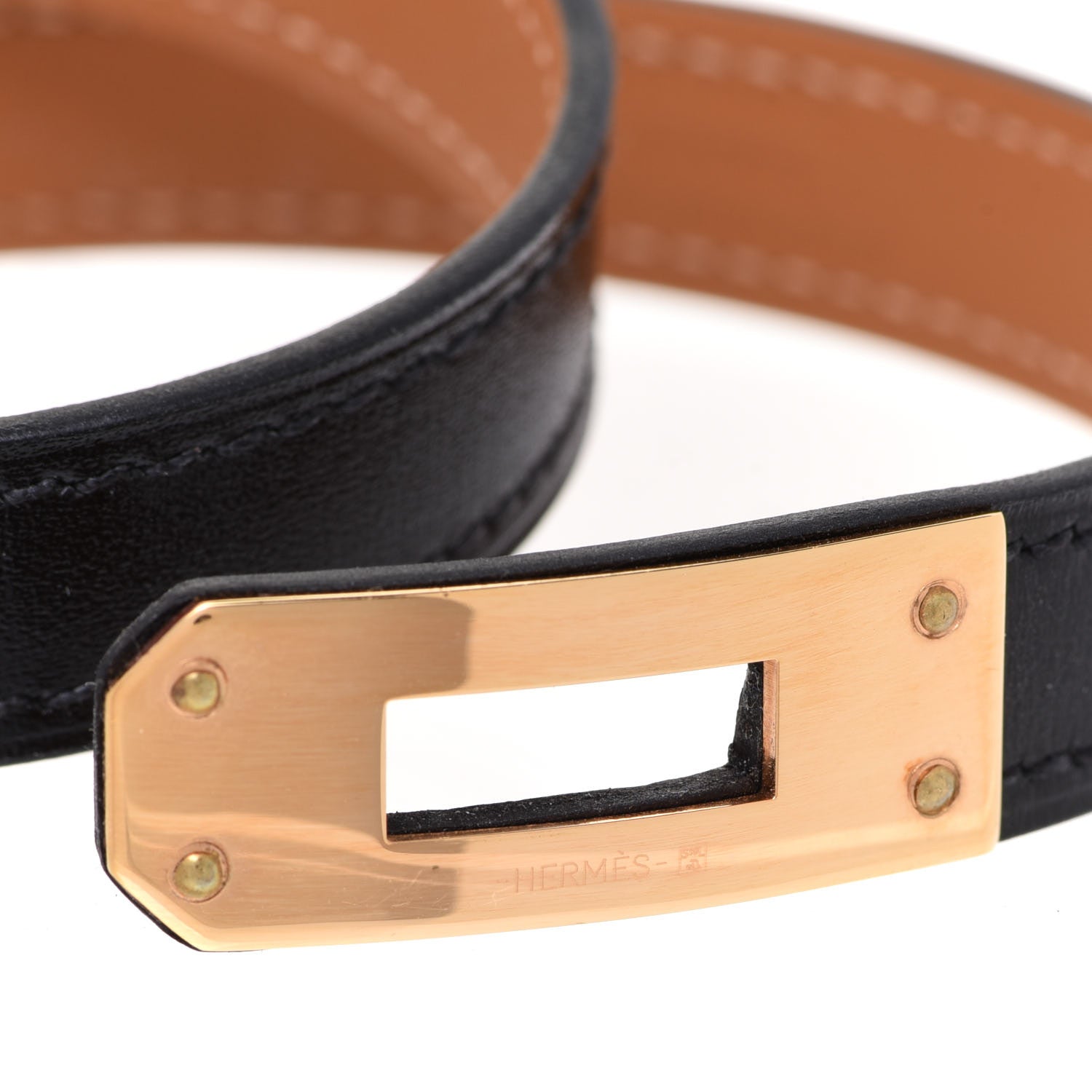 Hermes Box Kelly Double Tour Bracelet T2 Black 7 of 8