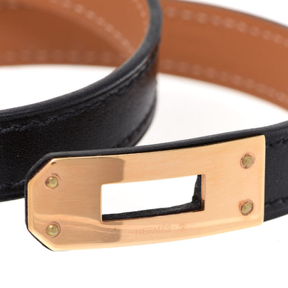 Hermes Box Kelly Double Tour Bracelet T2 Black 7 of 8