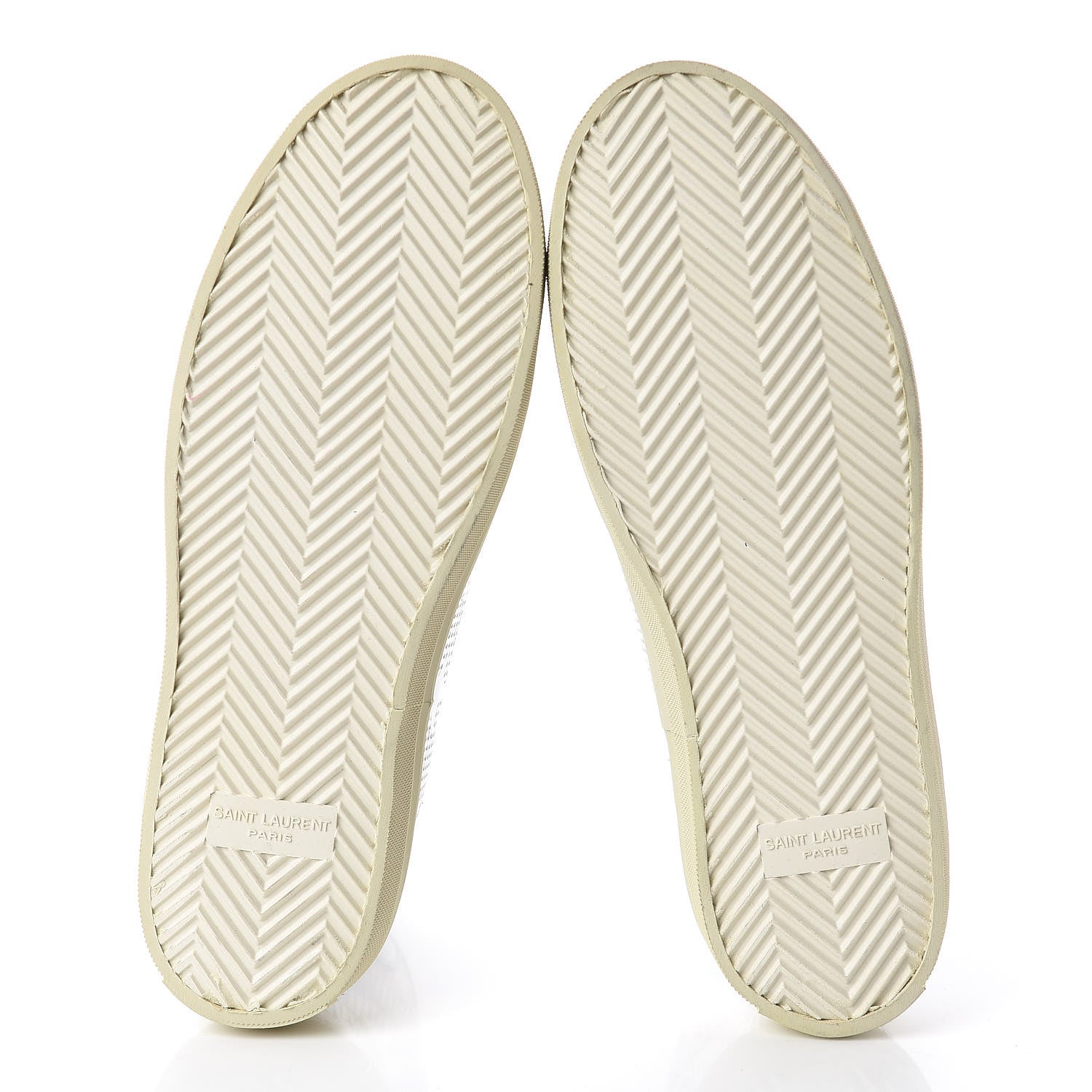 Saint Laurent Metallic Calfskin Lambskin Mens Star Rivington High Top Sneakers 39 Argento 5 of 11