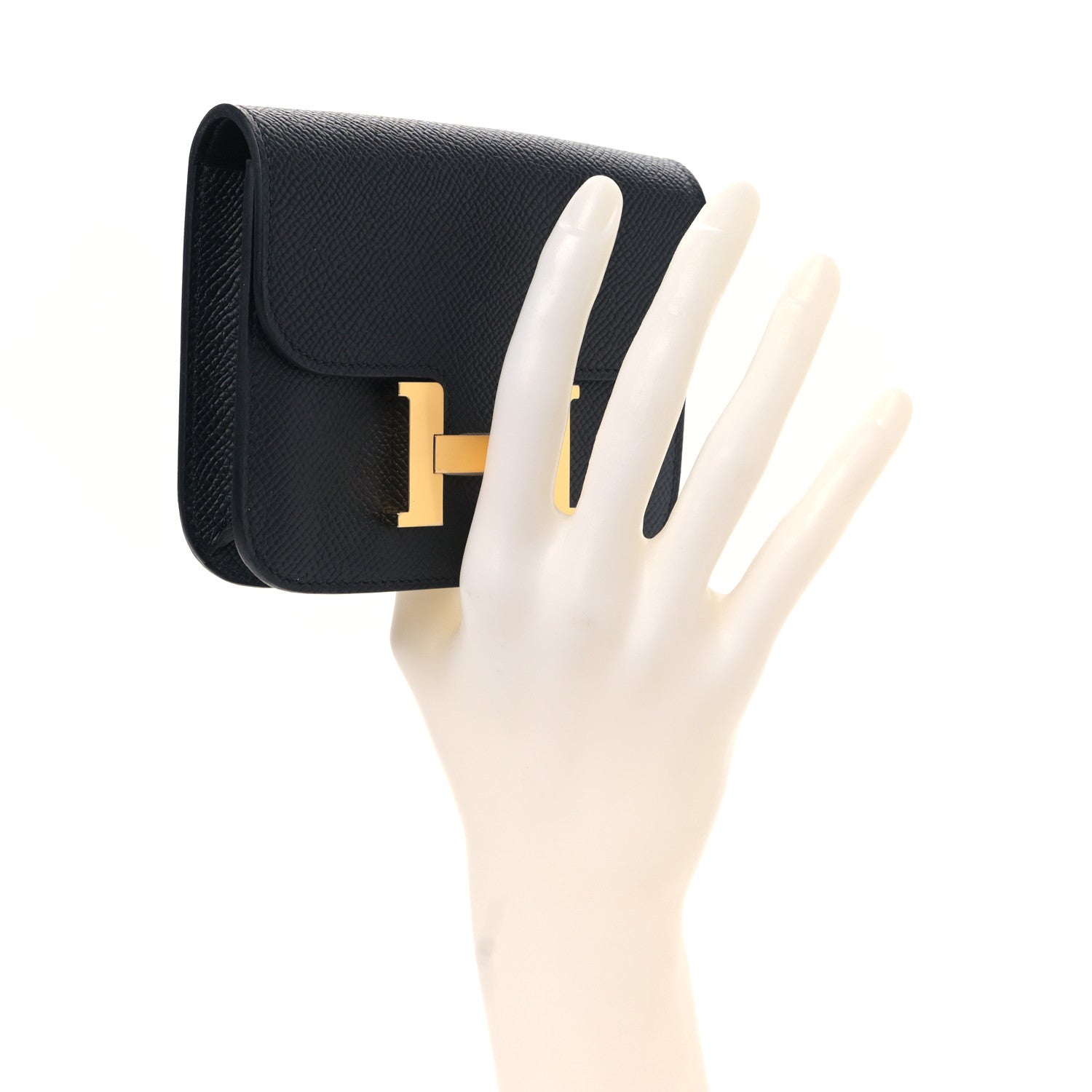 Hermes Epsom Constance Slim Wallet Black 2 of 10