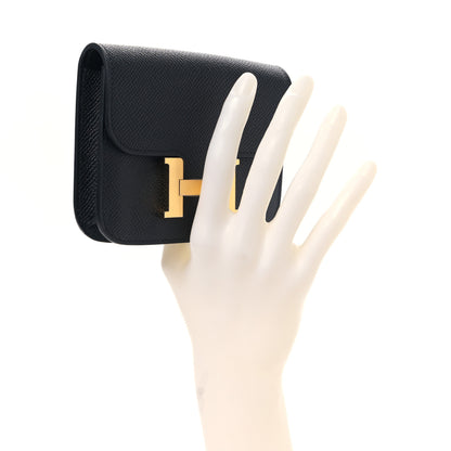 Hermes Epsom Constance Slim Wallet Black 2 of 10
